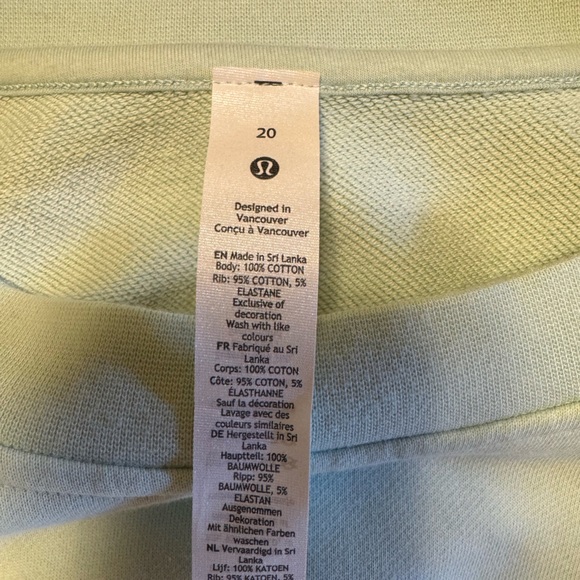 NWOT Lululemon Perfectly Oversized Crew Hazy Jade - Picture 10 of 10